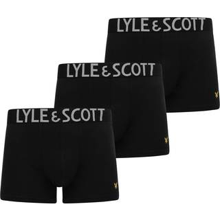 Lyle & Scott Lyle & Scott Black Daniel Premium Underwear Trunks 3 Pack