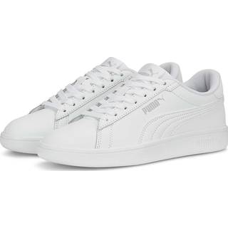Puma Puma White Smash 3.0 Leather Youth Trainers