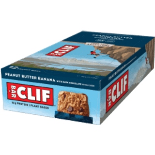 Clif Energibar Jordnøddesmør, banan og mørk chokolade 68gx12 stk
