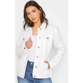 Lts Tall White Denim Jacket 22-24 Lts | Tall Women's Jackets