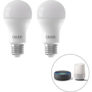 Sæt med 2 smarte E27 dæmpbare LED-lamper A60 mat 8,5W 806 lm 2200-4000K