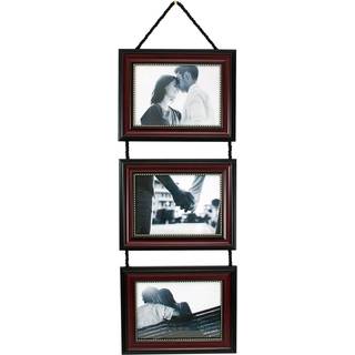 Kiera Grace Lucy Collage Frame Picture Frame med 3 rammer indeholder tre vandrette 5 """" X 7 """" Fotos v?gmonteringsfotoramme med h?ngende reb hold