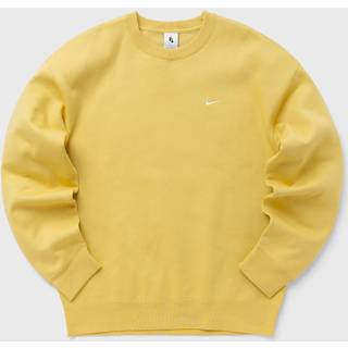 Nike Solo Swoosh-crewtrøje i fleece til mænd - gul - XS