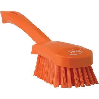 Vikan Vaskebørste m/kort skaft, 270mm, orange