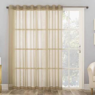 Nr. 918 Emily Sheer Voile Rod Pocket Curtain Panel 59 """" X 63 """" Stone
