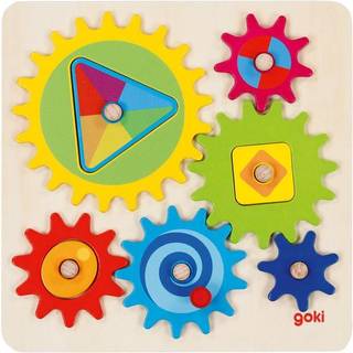 Goki Wooden Gears Puzzle 10 pcs.