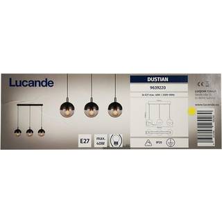 Lucande Dustian pendellampe, 3 lyskilder, 90 cm