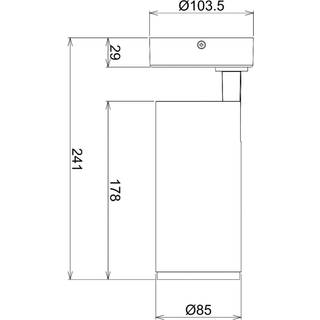 LED-loftspot Lucea, justerbar, 20 W hvid