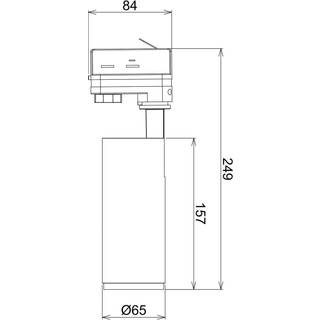 LED-skinnespot Lucea 3-kreds 10W hvid