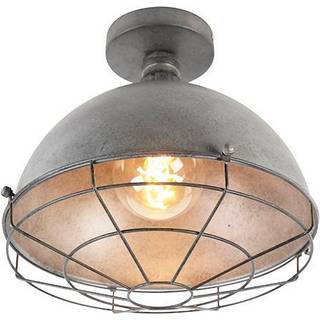 Industriel loftslampe antiksølv 32 cm - Course