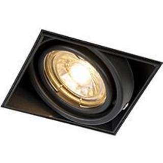 Nedfældet spotlight sort GU10 drejelig og vippbar trimless - Oneon