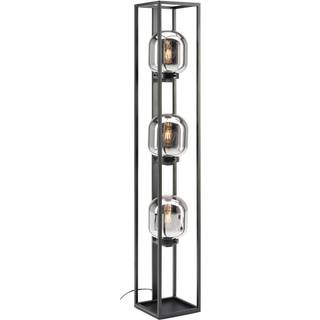Regi gulvlampe af glas, røggrå, 3 lyskilder