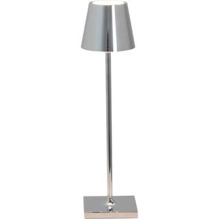Poldina micro batterilampe / bordlampe, poleret krom