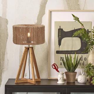 GOOD & MOJO Iguazu bordlampe, pyramide, natur