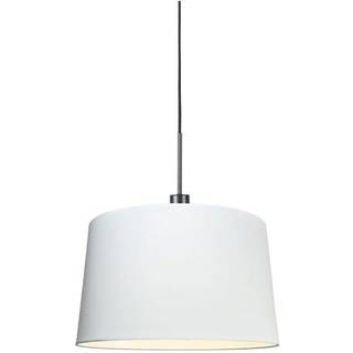 Moderne pendellampe sort med skærm 45 cm hvid - Combi 1