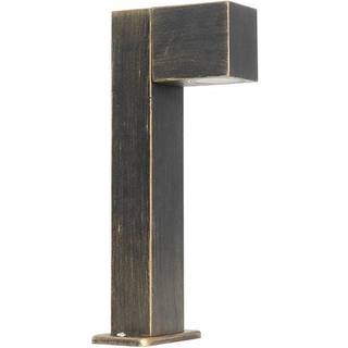 Industriel stående udendørslampe antik guld 35 cm IP44 - Baleno