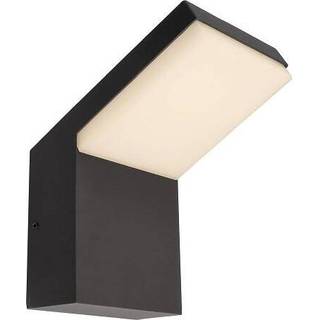 Udendørs LED-væglampe Tucanae, grå, højde 22 cm, IP65, metal