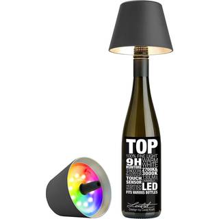 Sompex Flaschenleuchte TOP 2.0 Anthrazit LED RGBW mit Akku