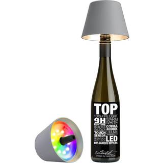 Sompex Flaschenleuchte TOP 2.0 Grau LED RGBW mit Akku