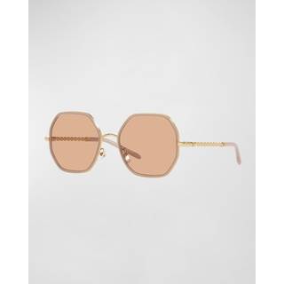 Tory Burch TY6092 332973 55 Solbriller Kvinder Guld - Pink Gold - 55mm