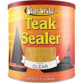 Star Brite Teak Sealer - En -coat holdbar beskyttelse for alle fine skove - Perfekt til udend?rs m?bler og marine brug - Ryd 32 ounce kvart (0968