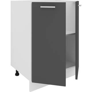 Esilo underskab køkken 60 cm 2 låger hvid, grå.