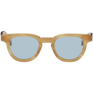 Retrosuperfuture Unisex NLX Certo Bagutta Solbriller Acetat Gul Lyseblå Rund