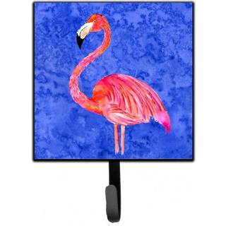 """" Caroline's Treasures 8685SH4 Bird-Flamingo Leash Holder eller Key Hook Small Multicolor """"