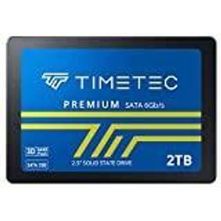 TimeTec 2TB SSD 3D NAND QLC SATA III 6GB/S 2,5 tommer 7mm (0,28 """") L?s hastighed op til 550 MB/s SLC Cache Performance Boost Intern Solid State