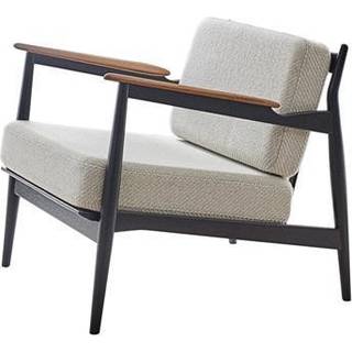 Magnus Olesen Seating - 'Model 107', black and white in Black, White Oak / Teak / Fabric