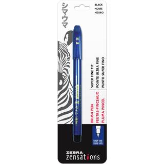 Zebra Pen Zensations Brush Pen Brush Tip Sort vandafvisende bl?k 1-pakke