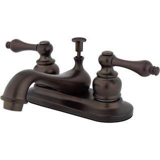 Kingston Brass KB605al Restoration 4 in. Centerset badev?relse vandhane olie gnidet bronze