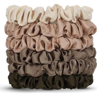 KITSCH - HÅRBÅND - 6 STK SATIN SCRUNCHIES - SCRUNCHIES - KITSCH - StudioBuus