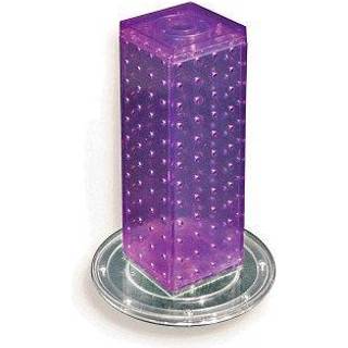 Azar viser 700220-pur lilla pegboard sammenlåsende tællerenhed 4 """" x 13 """" på 9 """" Diameter base