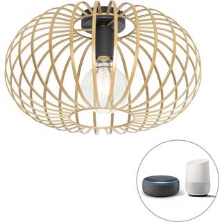 Smart loftslampe guld 39 cm inkl. Wifi G95 - Johanna