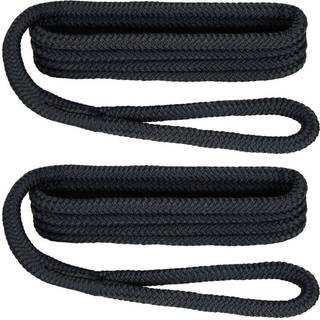 Ekstreme Max 3006.2168 Boattector Premium Double Braid Nylon Fender Line Value 2 -Pack - 3/8 """" X 6 'sort