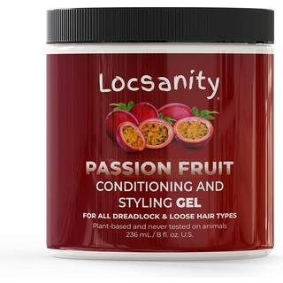 Locsanity Passion Fruit Conditioning og Styling Hair Gel - Braiding Gel til Dreadlocks Twists and Sisterlocks Loose Natural Hair and All Pymer Lo