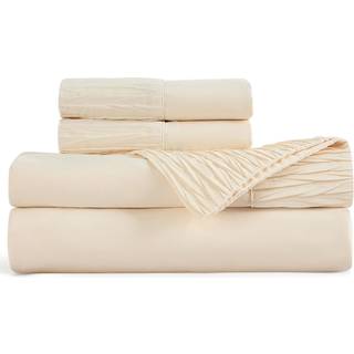 Sengesure dronning ark s?t - bl?de 1800 ark til queen size seng 4 stykker hotel luksuri