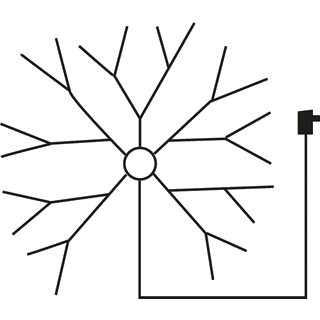 Juletræslyskæde Udendørs med 330 LED dioder - Conzept Christmas