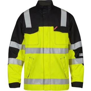 ENGEL Safety+ EN ISO 20471 lysbuejakke Kl. 2 Gul/Sort 1445-106 M