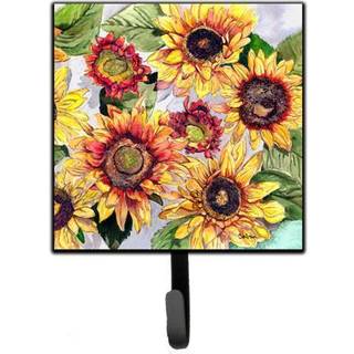 """" Caroline's Treasures 8766SH4 Flower-Sunflower Leash Holder eller Key Hook Small Multicolor """"