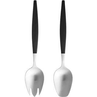 Gense Salad servers Focus de Luxe 26.8 cm Black/Matte steel