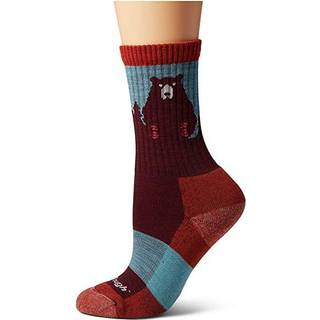 Darn Tough Women's Bear Town Micro Crew Light Cushion Burgundy, S (35-37.5)