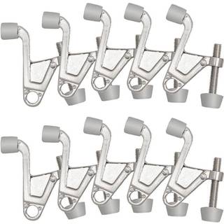 Design House 181842 Jumbo Hinge Pin Door Stop Wall Protector med gummitips Justerbare d?rstoppere Satin Nikkel 10-Pack