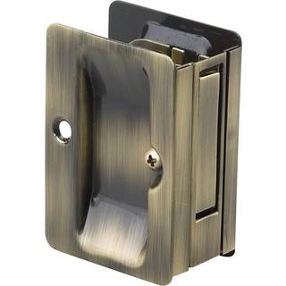 Richelieu Hardware 1700ABPSBC ONWARD Pocket Door Pull Passage Lock 3 1/4 in (82 mm) Rektangul?r antik messing
