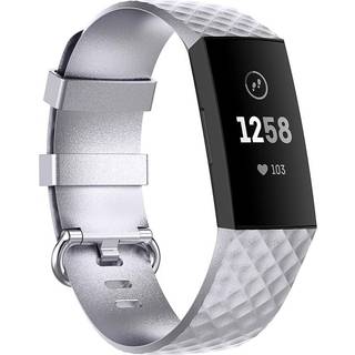 Rem Fitbit Charge4 / Charge3 S Sølvfarvet