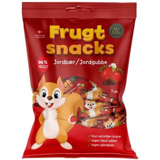 Nordthy Frugt Snacks Jordbær - 7 stk.