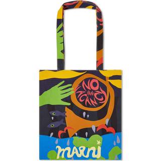 Marni x No Vacancy Inn printed canvas tote bag - multicoloured - One Size