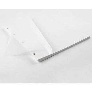 Fotokarton mit Pergamin weiß A4 20 Blatt - Weiß