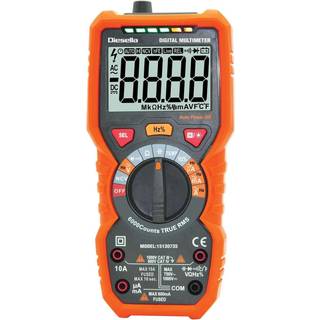 Digital multimeter m/Sand RMS 1000V/10A med gummikappe